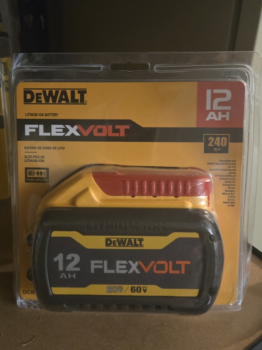 DEWALT FlexVolt 12Ah Lithium-Ion Battery Pack - Sealed